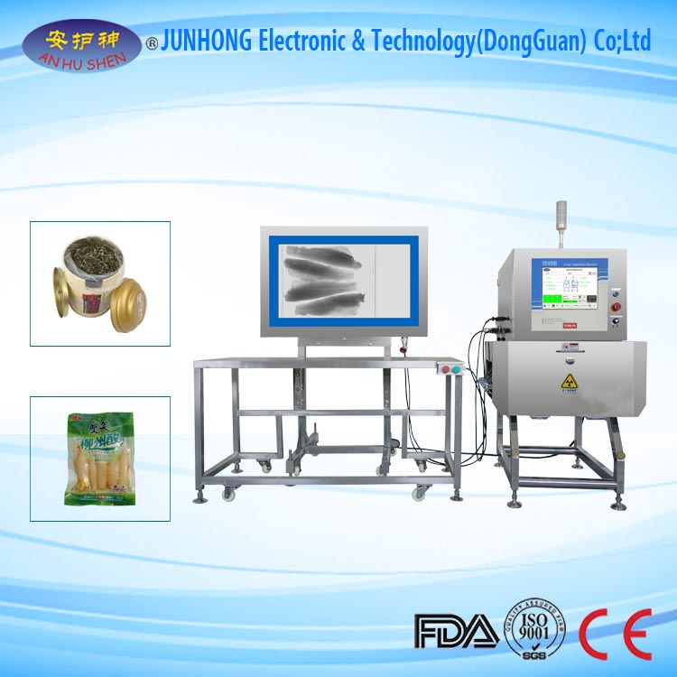 High accuracy x-ray impurity detection machine