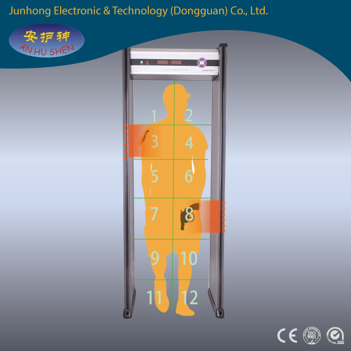 12 Detecting Zones Metal Detector