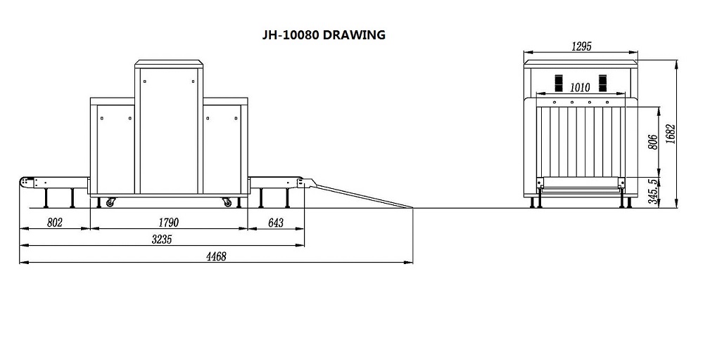 big size x-ray baggage scanner