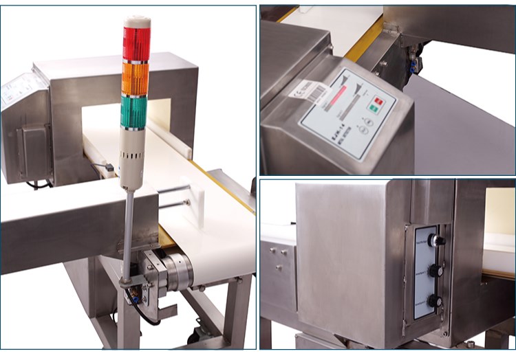 Metal detector for rubber industry